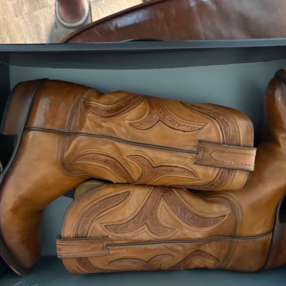 Lucchese Knox cowboy boots and matching belt size 10 and belt size 36 main image 5